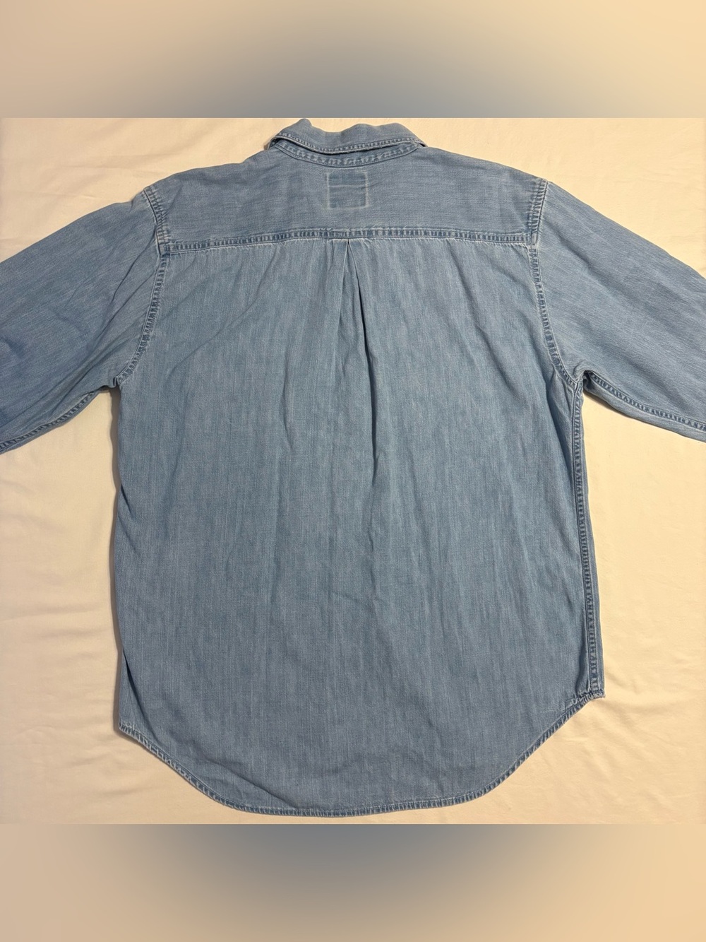 Authentic Vintage 1990’s Marlboro Country Store Denim Button-Down Shirt size L - Picture 6 of 8